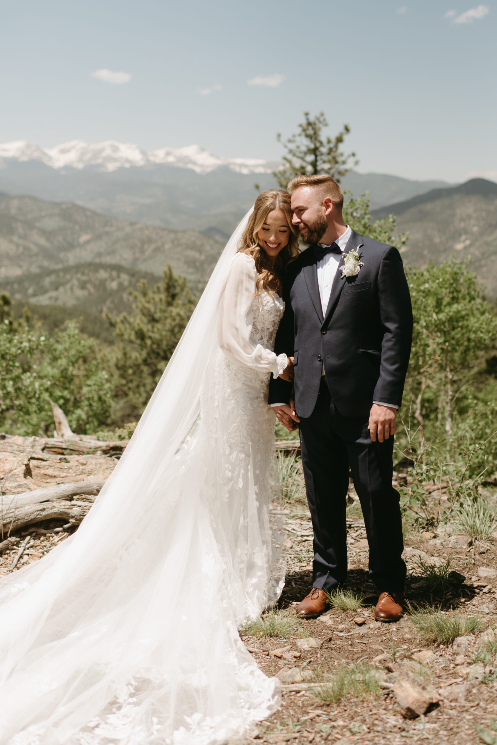 A intimate mountainside wedding in Colorado.